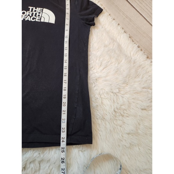 The North Face Women's Black Solid Crew Neck Short Sleeve Tee Shirt Size Small - Picture 5 of 5